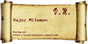Vajsz Milemon névjegykártya